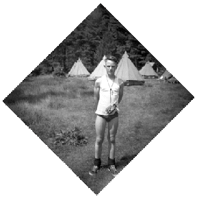 A Scout in camp.