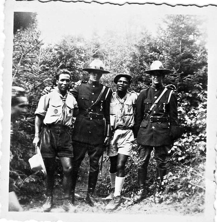 Kouassi with members of the RCMP