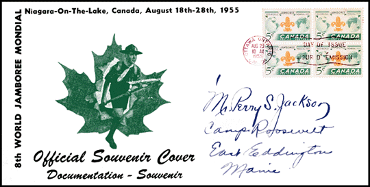 WJ'55 First Day Cover